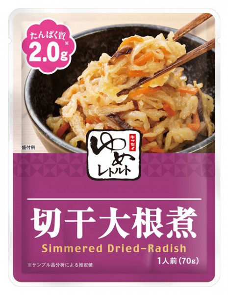 栄研オンラインショップ　介護食・流動食・たんぱく調整食品の通販　ゆめレトルト　切干大根煮